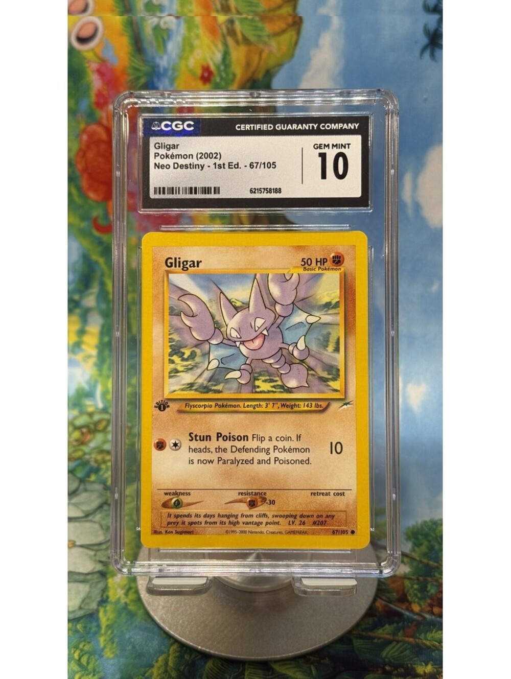 Gligar Neo Destiny 67/105 2002 1st Edition English CGC 10